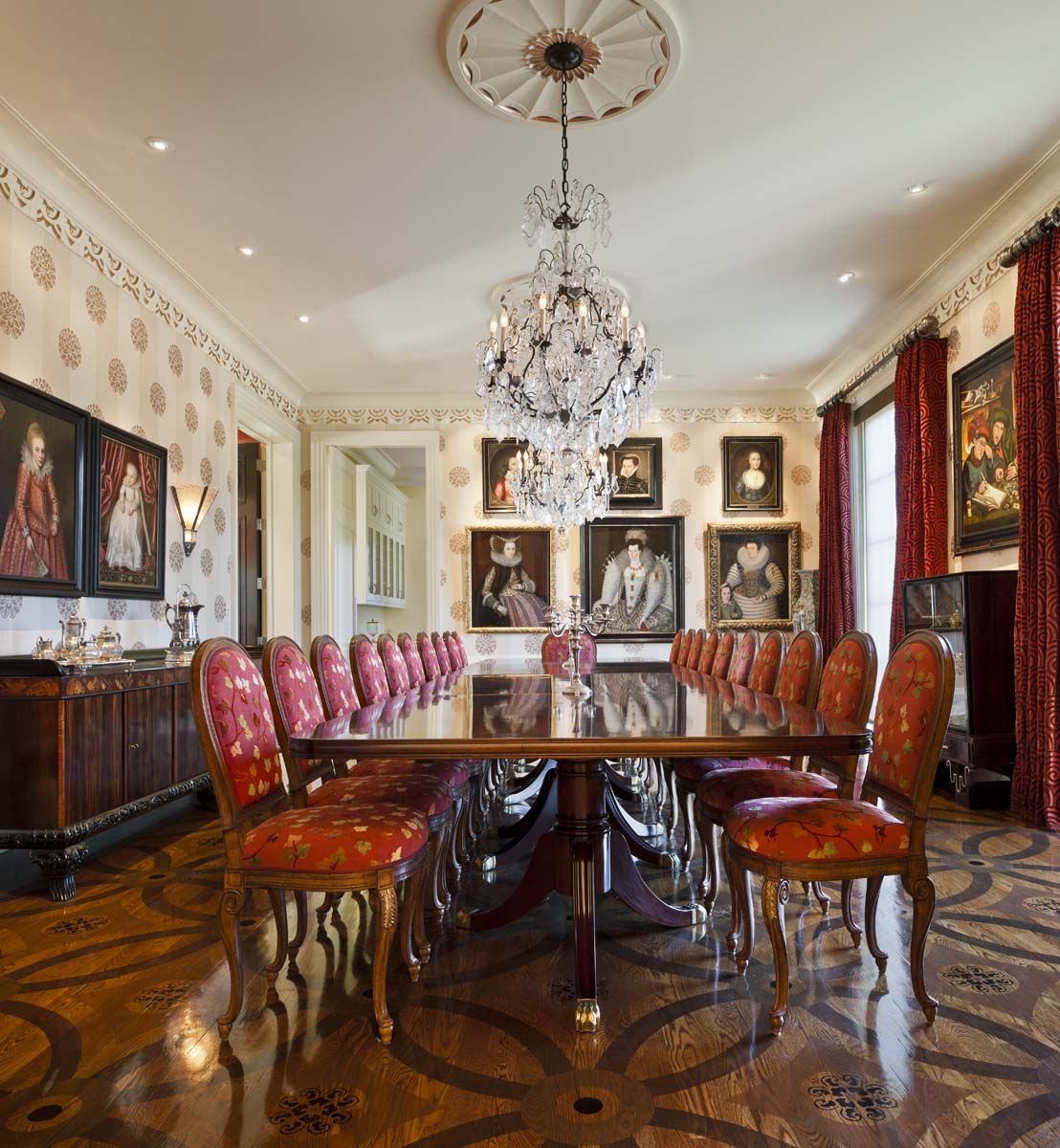 unique dining room with large table